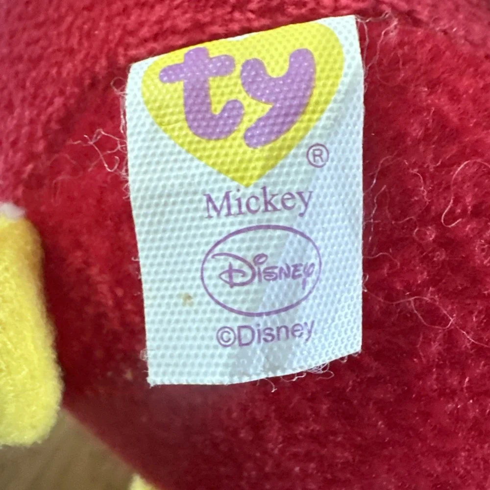Disney TY Mickey Mouse Round Ball 2013 Soft Plush Stuffed Animal